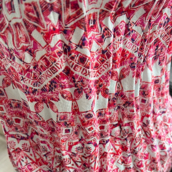 Free People Simone Batik Print Drop
Waist Pink Boho Dress - Picture 8 of 9